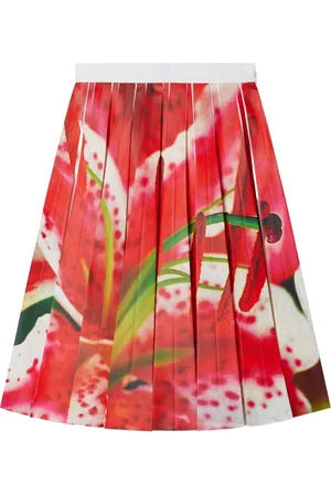 Tory Burch Floral-print pleated skirt