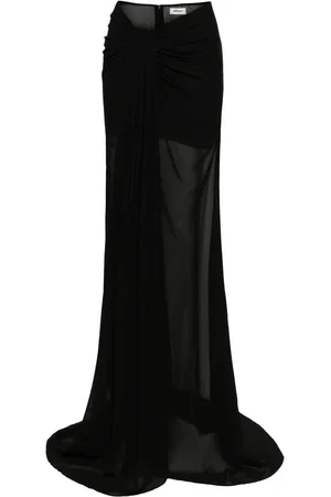 Monot Draped crepe maxi skirt
