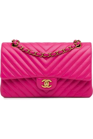CHANEL 2015-2016 Medium Chevron Lambskin Double Flap shoulder bag
