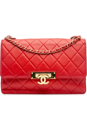 CHANEL 2013-2014 Large Quilted Lambskin Golden Class Flap shoulder bag