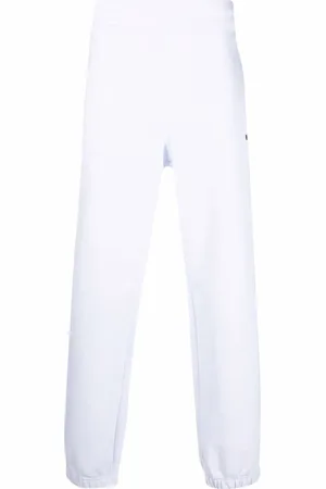 Msgm Logo-print tapered cotton joggers