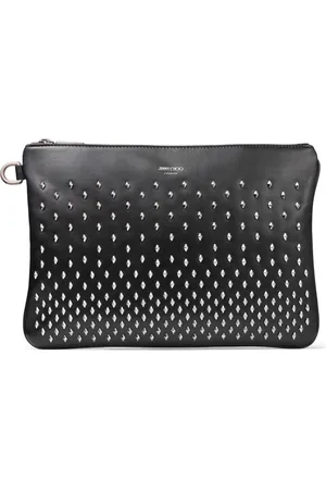 Jimmy Choo Derek leather clutch bag