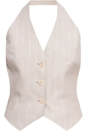 Max Mara Sauro pinstripe waistcoat