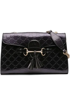 Gucci 2016-2025 Medium Patent Guccissima Emily shoulder bag