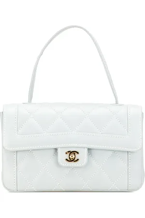 CHANEL 2004-2005 Quilted Lambskin Wild Stitch Top Handle Flap handbag