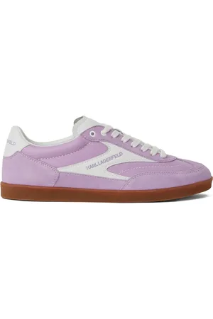 Karl Lagerfeld Suede-panelled sneakers