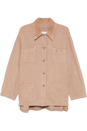 BLUMARINE Logo-brooch jacket