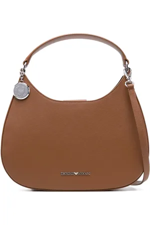 Emporio Armani Logo-plaque hobo shoulder bag
