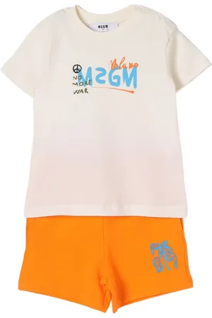 Msgm Logo-print shorts set