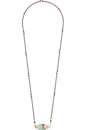 Marie Lichtenberg 14kt yellow Rainbow Waterfall locket necklace