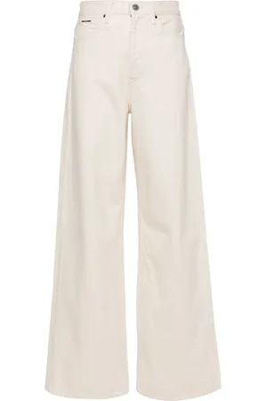 Calvin Klein High-rise wide-leg jeans