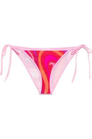 Puccini Marmo-print bikini bottoms