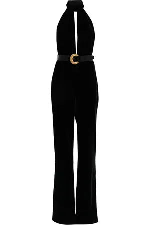 Tom Ford Belted velvet jumpsuit