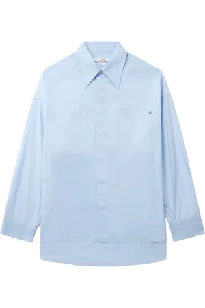 A.P.C. Drop-shoulder stud detail shirt