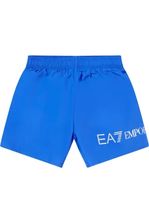 Emporio Armani Logo-print track swim shorts