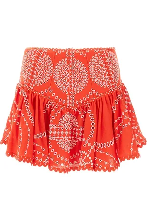 CHARO RUIZ IBIZA Embroidered flared skirt