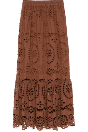 MC2 SAINT BARTH Broderie-anglaise skirt