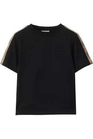 Burberry Checkered-trim T-shirt