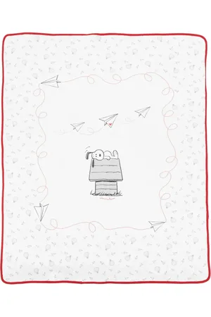 MONNALISA Snoopy-print cotton blanket