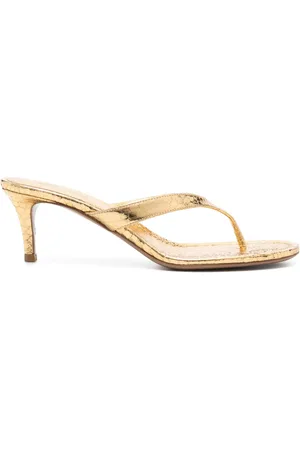 PARIS TEXAS 65mm metallic-leather sandals