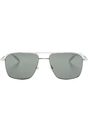 Montblanc Logo-plaque square-frame sunglasses