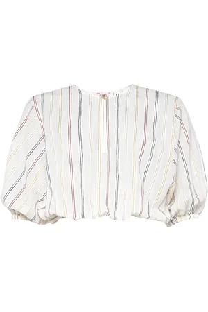 ERES Eldorado striped puff-sleeve blouse
