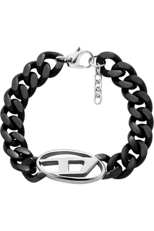 Diesel Oval D-plaque bracelet