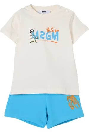 Msgm Logo-print shorts set