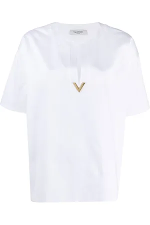 VALENTINO GARAVANI VGOLD split neck blouse