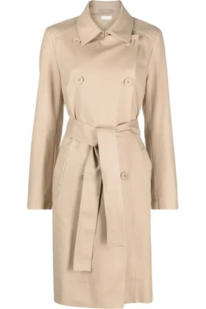 Liu Jo Straight-point collar cotton-blend trench coat