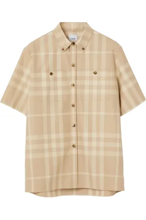 Burberry Check-pattern cotton shirt