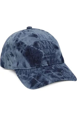 Ganni Logo-embroidered denim cap