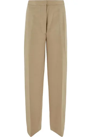 LARDINI Pressed-crease trousers
