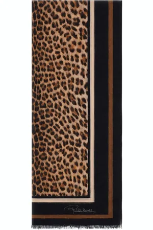 Roberto Cavalli Leopard-print scarf