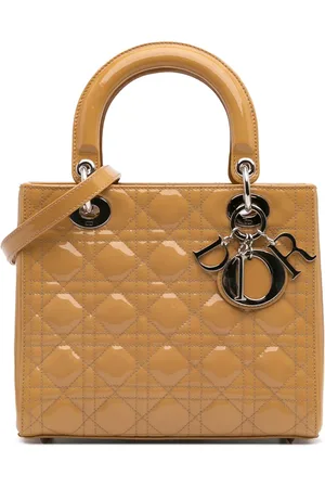 Dior 2008 Medium Patent Cannage Lady Dior satchel
