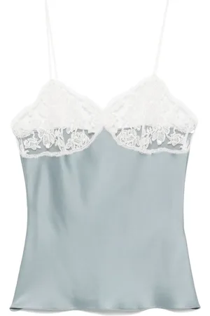 Chloé Lace satin top