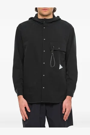 and wander Logo-print hooded jacket