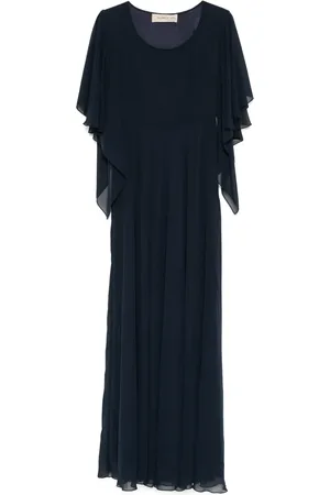 BLANCA Pleated maxi dress