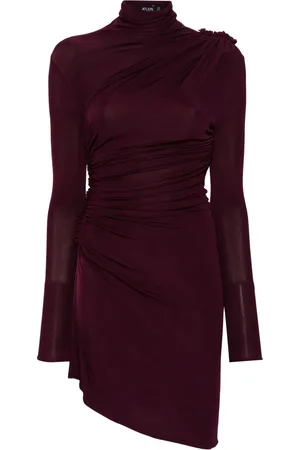 Atlein Ruched midi dress