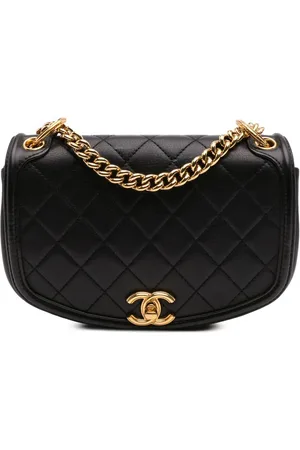 CHANEL 2019 Small Quilted Calfskin Underline Flap crossbody bag