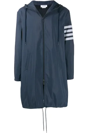 Thom Browne 4-Bar long hooded parka