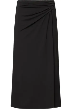 Max Mara Ruched-detail midi skirt