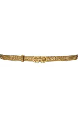 Salvatore Ferragamo Gancini crystal-embellished adjustable belt