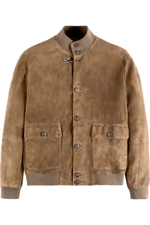 FAY Suede bomber jacket