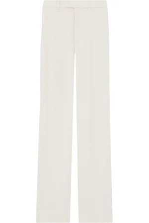 Saint Laurent High-waisted satin trousers