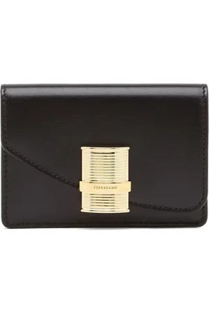 Salvatore Ferragamo Fiamma leather cardholder