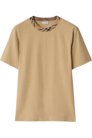Burberry Check-trim cotton T-shirt