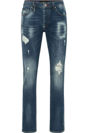 Philipp Plein Rhinestone-embellished jeans