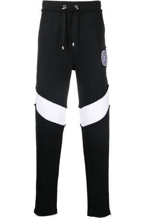 Balmain Monogram-patch cotton joggers