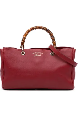 Gucci 2016-2024 Medium Calfskin Bamboo Shopper satchel
